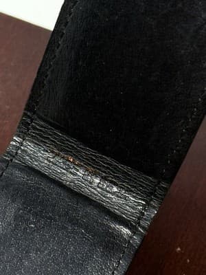 AUTHENTIC VINTAGE *COACH* MEN'S/UNISEX ELEGANT LEATHER CJ885B BLACK MONEY CLIP - Thumbnail 3