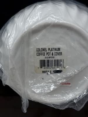 Fine China Spode Blue Colonel Platinum Coffee Pot Y8618 - Thumbnail 4