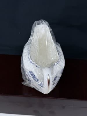 Fine China Spode Blue Colonel Platinum Creamer Y8618 - Thumbnail 2