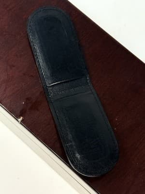 AUTHENTIC VINTAGE *COACH* MEN'S/UNISEX ELEGANT LEATHER CJ885B BLACK MONEY CLIP - Thumbnail 4