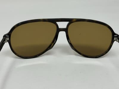 Gucci GGO423SA 002 Grey Aviator SunglassesWeb Stripe Logo Made in Italy - Thumbnail 6