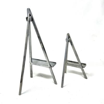 Set 13” And 9” Umbra Metal Table Display Easel Plate - Thumbnail 2