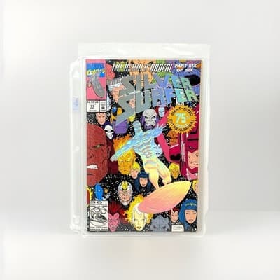 Marvel Comics Silver Surfer Issue #75 The Herald Ordeal Part 6 Holographic Cover - Image 1