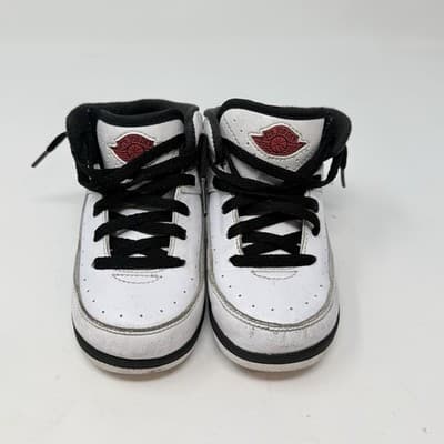 Nike Air Jordan 2 Retro TD 'Chicago' White/Black/Red DQ8563-106 Toddler Size 8C - Image 1