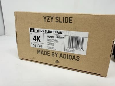 Adidas Yeezy Slide Dark Onyx Infant’s 4K - Thumbnail 4