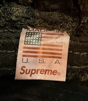 Supreme Teddy Corduroy Crusher - Black SS21 - Thumbnail 5