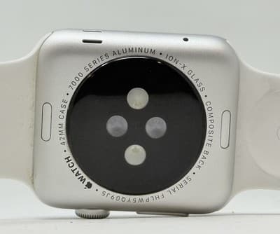 Apple Watch Series 1 42mm Aluminum Case White Sport Band - (MNNL2LL/A) - Thumbnail 4