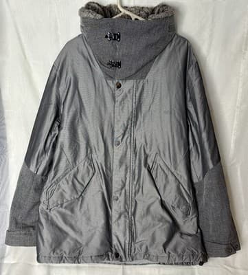 Nautica Hood in Collar Parka Mens XL- Grey - Image 1