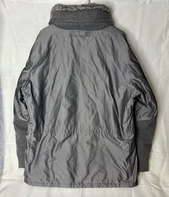 Nautica Hood in Collar Parka Mens XL- Grey - Thumbnail 2