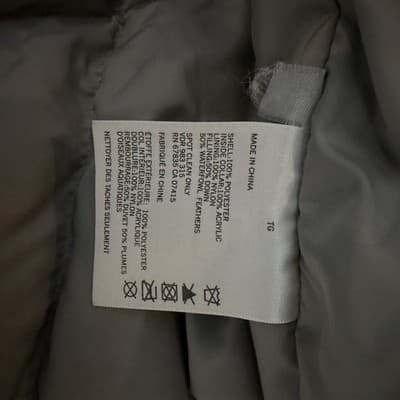 Nautica Hood in Collar Parka Mens XL- Grey - Thumbnail 8