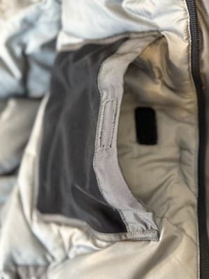 Nautica Hood in Collar Parka Mens XL- Grey - Thumbnail 6