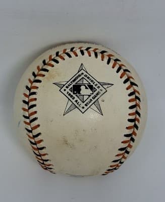 Mike Mussina signed Rawlings Orioles Team Stitch Logo Baseball 1993 ASG - Thumbnail 3