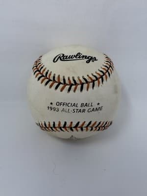 Mike Mussina signed Rawlings Orioles Team Stitch Logo Baseball 1993 ASG - Thumbnail 2