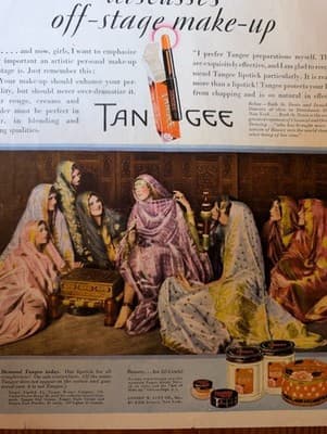 1929 Fashionable Dress Magazine Cover Art Deco NYC Skyline Ruth St Denis Tangee - Thumbnail 12