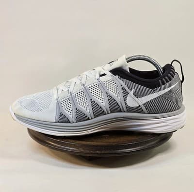 NIKE FLYKNIT LUNAR 2 | 620465-100 | White Running Shoes Sneakers Size 10 VNDS - Thumbnail 9