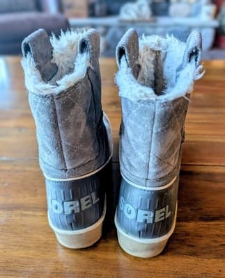 Sorel Tivoli II Pull-On Winter Boots Womens Size 8 Grey Quarry NL2329-052 - Thumbnail 4