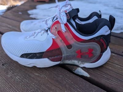 Under Armour HOVR Apex 3 Collegiate | White Red 3026158-103 Texas Tech Sneakers - Thumbnail 2