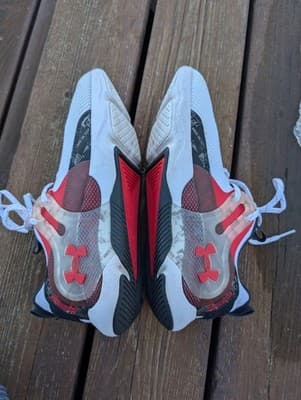 Under Armour HOVR Apex 3 Collegiate | White Red 3026158-103 Texas Tech Sneakers - Thumbnail 4