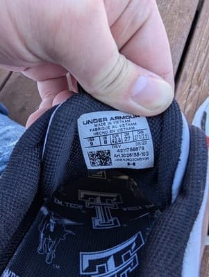 Under Armour HOVR Apex 3 Collegiate | White Red 3026158-103 Texas Tech Sneakers - Thumbnail 7