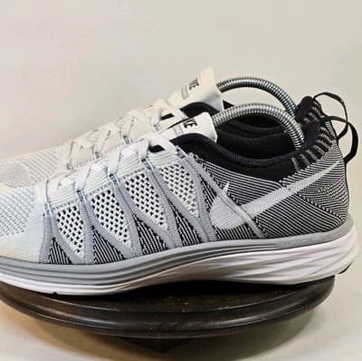 NIKE FLYKNIT LUNAR 2 | 620465-100 | White Running Shoes Sneakers Size 10 VNDS - Thumbnail 3