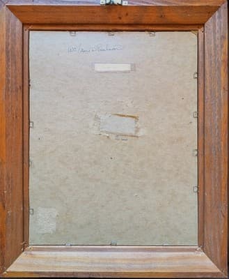 Gene Paulson signed UNIQUE Original Watercolor Mid-Century Art Chicago U of M - Thumbnail 3