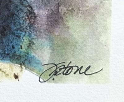 Jennifer Stone Signed Limited Edition Print 71/100 - Martini & Heels Mixed Media - Thumbnail 2