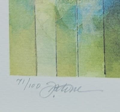 Jennifer Stone Signed Limited Edition Print 71/100 - Martini & Heels Mixed Media - Thumbnail 3