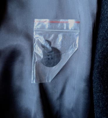 Vintage Kuppenheimer Overcoat Made in England Wool Cashmere Black Mens 42 L - Thumbnail 12