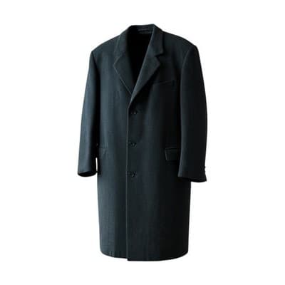 Vintage Kuppenheimer Overcoat Made in England Wool Cashmere Black Mens 42 L - Image 1