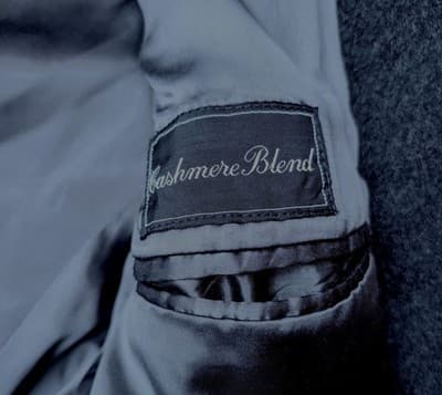 Vintage Kuppenheimer Overcoat Made in England Wool Cashmere Black Mens 42 L - Thumbnail 8