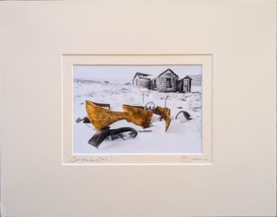 Framed Ghost Town 1937 Chevy Infrared Art Elaine Morgan Signed Photo "Bodie Car - Thumbnail 3