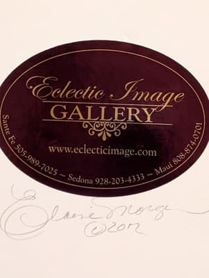 Framed Ghost Town 1937 Chevy Infrared Art Elaine Morgan Signed Photo "Bodie Car - Thumbnail 6