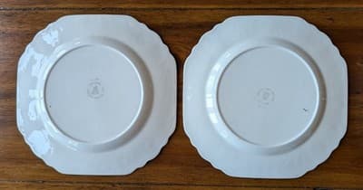 Lord Nelson Pottery Plates Pair Blue Boy Pinkie England 1974 Grandmillennial Dec - Thumbnail 2