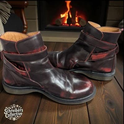 Dr. Martens TERESA Jodhpur Ankle Boots | Womens US 7 / UK 5 | Cherry Red Arcadia