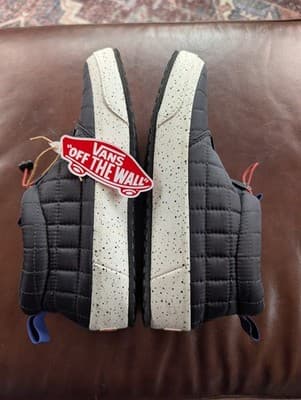 Vans Coast CC Quilted Puffer Shoes Men 8 Women 9.5 NWT Black Speckled | 721454