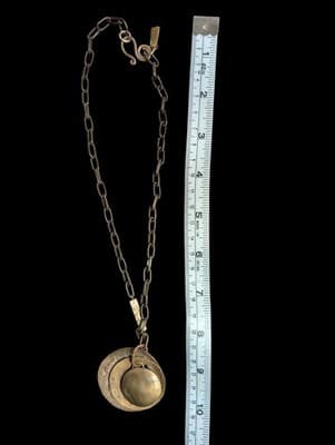 Vintage Camenae Janice Lee Ripley Necklace Yoga Sutra Sanskrit Patanjali Pendant - Thumbnail 7
