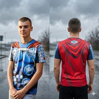 RARE Under Armour Alter Ego THOR Compression Shirt Men’s Medium - STORM COLDGEAR - Thumbnail 8