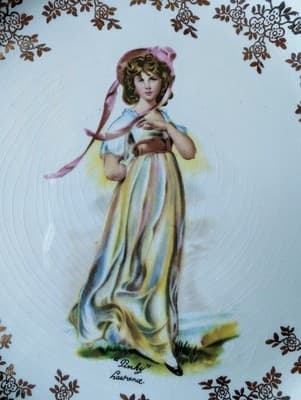 Lord Nelson Pottery Plates Pair Blue Boy Pinkie England 1974 Grandmillennial Dec - Thumbnail 5