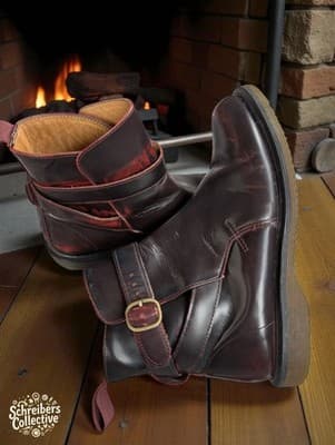 Dr. Martens TERESA Jodhpur Ankle Boots | Womens US 7 / UK 5 | Cherry Red Arcadia - Thumbnail 2