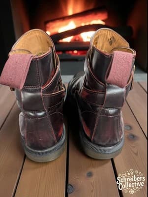 Dr. Martens TERESA Jodhpur Ankle Boots | Womens US 7 / UK 5 | Cherry Red Arcadia - Thumbnail 3