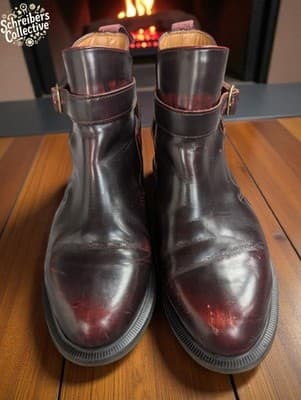 Dr. Martens TERESA Jodhpur Ankle Boots | Womens US 7 / UK 5 | Cherry Red Arcadia - Thumbnail 4