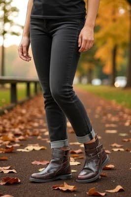 Dr. Martens TERESA Jodhpur Ankle Boots | Womens US 7 / UK 5 | Cherry Red Arcadia - Thumbnail 5