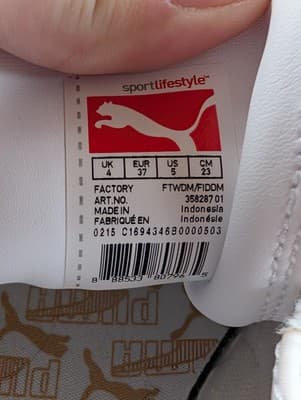 PUMA Suede Classic "Splatter" Pack Sneakers | Tan/Multi-Color | Women's Size 5 - Thumbnail 6