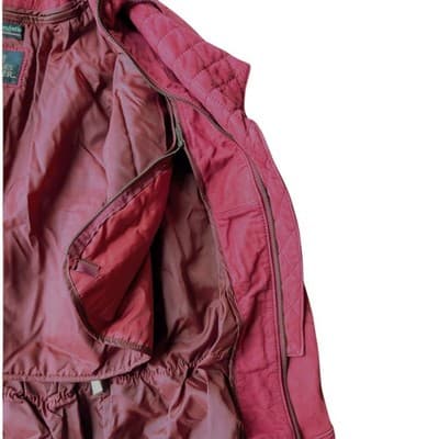 Beautiful Vintage NWT Byrnes & Baker Hot Pink Suede Leather Jacket M Thinsulate - Thumbnail 8