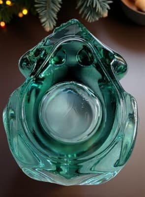 VINTAGE Indiana Glass Green Frog Votive Candle Holder **CANDLE LANE CRITTER**... - Thumbnail 5