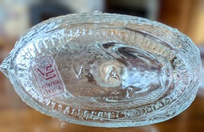 Vintage Vetreria Etrusca Italian Glass Fish Decanter Bottle 750ml – Made in... - Thumbnail 6