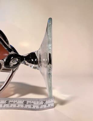 STUNNING Vintage Murano Art Glass Compote | Mid-Century Modern Venetian Goblet - Thumbnail 5