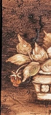 Vintage Original Signed Oil Painting 1960's Still Life Strawberry Basket 8x10 - Thumbnail 3