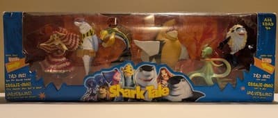 RARE 2004 Hasbro Shark Tale 6-Figure Set MISB New Oscar Lola Dolphin Lenny Luca