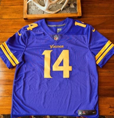 Minnesota Vikings Stefon Diggs #14 | NFL On Field Nike Limited Jersey Stitched - Thumbnail 2